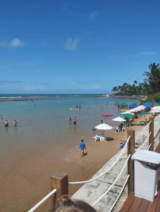Apt Beira Mar Em Muro Alto Ao Lado Do Nanai Pôrto das Galinhas 外观 照片