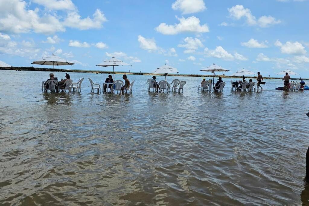 Apt Beira Mar Em Muro Alto Ao Lado Do Nanai Pôrto das Galinhas 外观 照片
